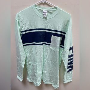 Victoria’s Secret Pink Varsity Pocket Long Sleeve; XS